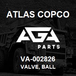 VA-002826 Atlas Copco VALVE, BALL | AGA Parts
