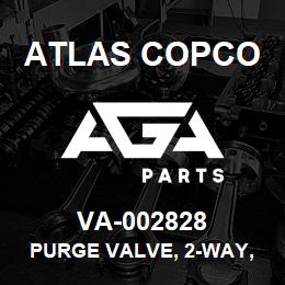 VA-002828 Atlas Copco PURGE VALVE, 2-WAY, AC | AGA Parts
