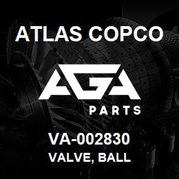 VA-002830 Atlas Copco VALVE, BALL | AGA Parts