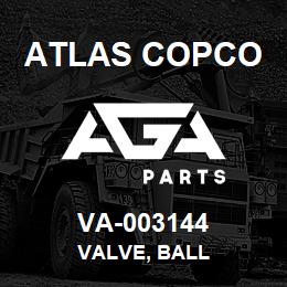 VA-003144 Atlas Copco VALVE, BALL | AGA Parts
