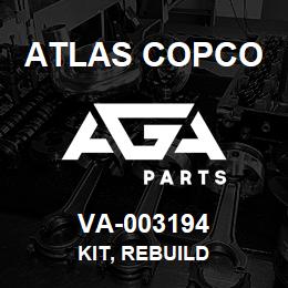 VA-003194 Atlas Copco KIT, REBUILD | AGA Parts