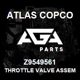 Z9549561 Atlas Copco THROTTLE VALVE ASSEMBLY | AGA Parts