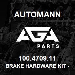 100.4709.11 Automann Brake Hardware Kit - FMSI 4709 | AGA Parts