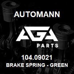 104.09021 Automann Brake Spring - Green | AGA Parts