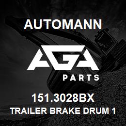 151.3028BX Automann Trailer Brake Drum 16.5" x 7" | AGA Parts