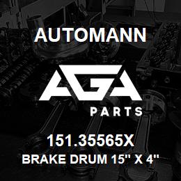 151.35565X Automann Brake Drum 15" x 4" | AGA Parts