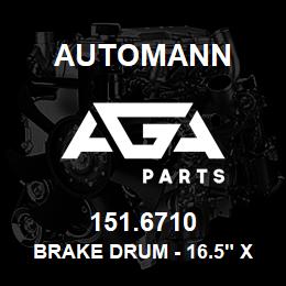 151.6710 Automann Brake Drum - 16.5" x 7" | AGA Parts