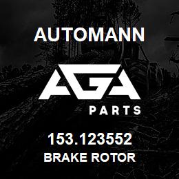153.123552 Automann Brake Rotor | AGA Parts