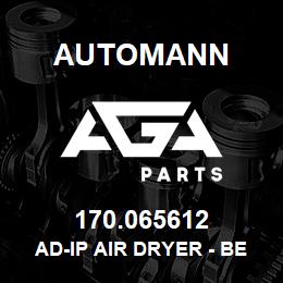 170.065612 Automann AD-IP Air Dryer - Bendix 065612, Haldex 109477X, 109465, Mack 26QE434P9, Navistar 2036827C91, 2036837C91, Chevy/GM 12476027, 15050761, 15757625 | AGA Parts