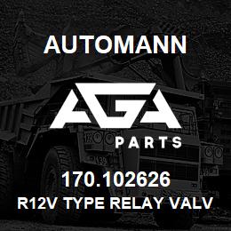 170.102626 Automann R12V Type Relay Valve - 4 PSI, 1/2" NPT | AGA Parts