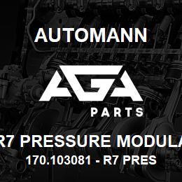 170.103081 - R7 Pressure Modulating Valve Automann 170.103081 - R7 Pressure Modulating Valve | AGA Parts