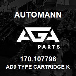170.107796 Automann AD9 Type Cartridge Kit | AGA Parts