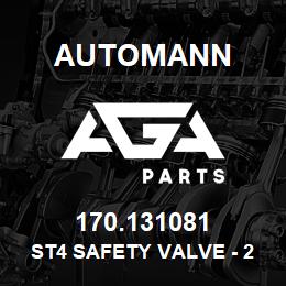 170.131081 Automann ST4 Safety Valve - 250 PSI, Low Profile, 1/2" | AGA Parts