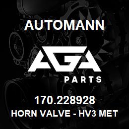170.228928 Automann Horn Valve - HV3 Metal, Bendix Type | AGA Parts