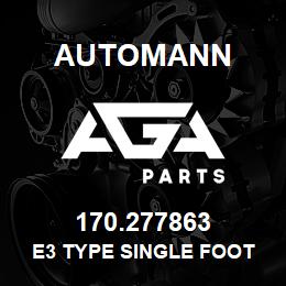170.277863 Automann E3 Type Single Foot Valve - Bendix 277863, IHC 428186R2, 428186R92, Midland KN22100 | AGA Parts
