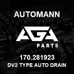 170.281923 Automann DV2 Type Auto Drain Valve | AGA Parts