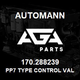 170.288239 Automann PP7 Type Control Valve - 40PSI | AGA Parts