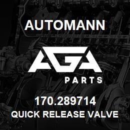 170.289714 Automann Quick Release Valve - QR 1C Type, Double Check Valve | AGA Parts