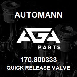170.800333 Automann Quick Release Valve - QRL Type, 1/2" Ports | AGA Parts