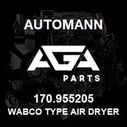 170.955205 Automann Wabco Type Air Dryer Assembly - Autocar 8079464, Meritor R955205, SRWABK118, Wabco 4324130010, 4324130030, 955205 | AGA Parts