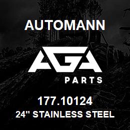 177.10124 Automann 24" Stainless Steel Discharge Hose - Female Swivels | AGA Parts
