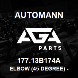 177.13B174A Automann Elbow (45 Degree) - 1/4"x 1/8" | AGA Parts