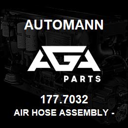 177.7032 Automann Air Hose Assembly - 3/8" x 1/4", 28" Long | AGA Parts