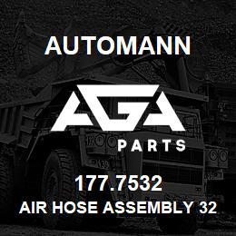 177.7532 Automann Air Hose Assembly 32" Long - 1/2" Hose, 1/2" SAE Fittings | AGA Parts