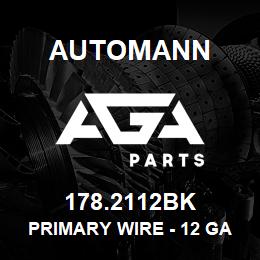 178.2112BK Automann Primary Wire - 12 GA, Black, 100 FT | AGA Parts