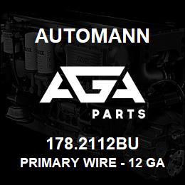 178.2112BU Automann Primary Wire - 12 GA, Blue, 100 FT | AGA Parts