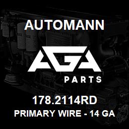 178.2114RD Automann Primary Wire - 14 GA, Red, 100' | AGA Parts