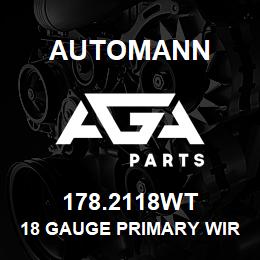 178.2118WT Automann 18 Gauge Primary Wire - 100 FT, White | AGA Parts