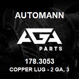 178.3053 Automann Copper Lug - 2 GA, 3/8" | AGA Parts