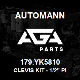 179.YK5810 Automann Clevis Kit - 1/2" Pin, 1/2"-20, CF1 | AGA Parts
