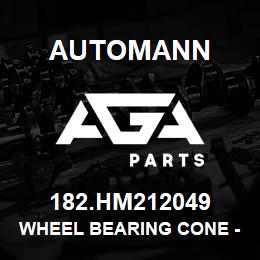 182.HM212049 Automann Wheel Bearing Cone - Free Ground Shipping in the Continental US | AGA Parts