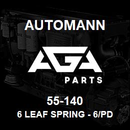 55-140 Automann 6 Leaf Spring - 6/PD | AGA Parts