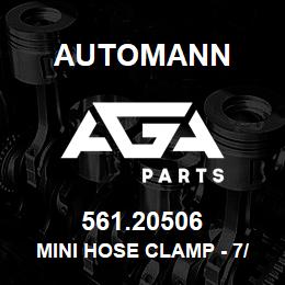 561.20506 Automann Mini Hose Clamp - 7/16" to 25/32" | AGA Parts