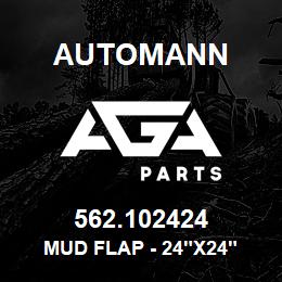 562.102424 Automann Mud Flap - 24"x24" | AGA Parts