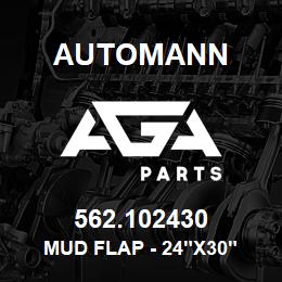 562.102430 Automann Mud Flap - 24"x30" | AGA Parts