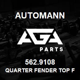 562.9108 Automann Quarter Fender Top Flap | AGA Parts