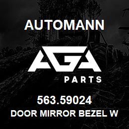 563.59024 Automann Door Mirror Bezel w Spot Mirror - Kenworth | AGA Parts