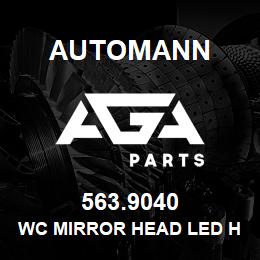 563.9040 Automann WC Mirror Head LED Heated 7"x16" | AGA Parts