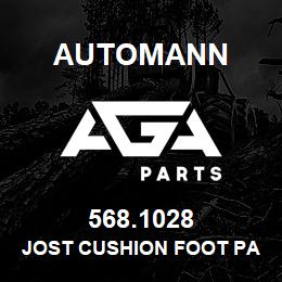 568.1028 Automann Jost Cushion Foot Pad - 10"x10" (L/Prof) | AGA Parts