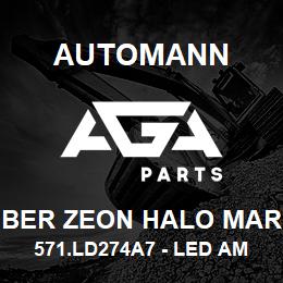 571.LD274A7 - LED Amber Zeon Halo Marker Light - 3" x 1.75" Automann 571.LD274A7 - LED Amber Zeon Halo Marker Light - 3" x 1.75" | AGA Parts