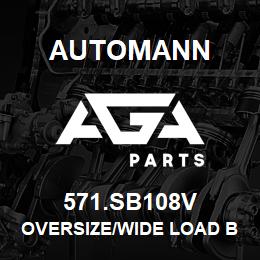 571.SB108V Automann Oversize/Wide Load Banner - 84" x 18", Double Sided Vinyl | AGA Parts