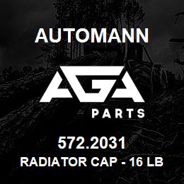 572.2031 Automann Radiator Cap - 16 LB | AGA Parts