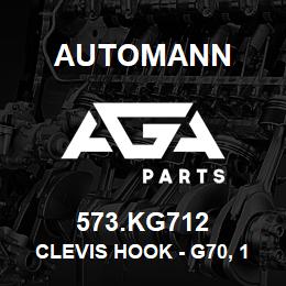 573.KG712 Automann Clevis Hook - G70, 1/2" | AGA Parts