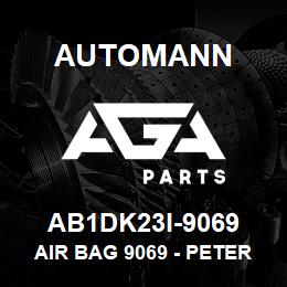 AB1DK23I-9069 Automann Air Bag 9069 - Peterbilt Rear Air 301649, IHC 554764C1, Hendrickson S13031 | AGA Parts
