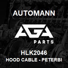 HLK2046 Automann Hood Cable - Peterbilt | AGA Parts