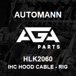 HLK2060 Automann IHC Hood Cable - Right Hand Side, 21.6" Total Length | AGA Parts